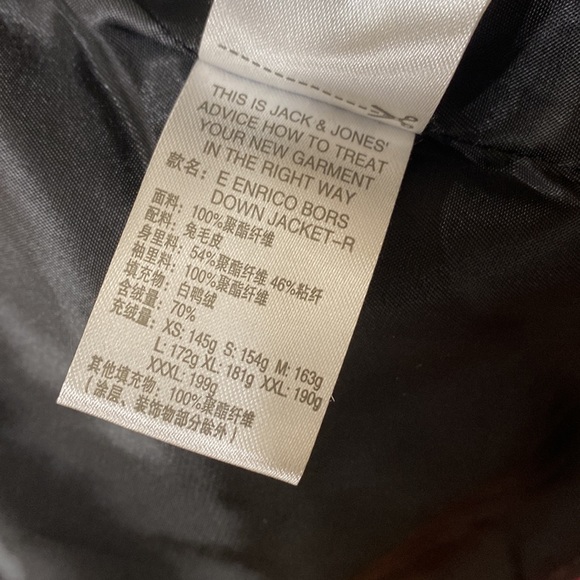 JACK  & JONES DOWN JACKET WITH REAL FUR - Picture 17 of 17